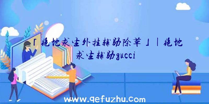 「绝地求生外挂辅助除草」|绝地求生辅助gucci